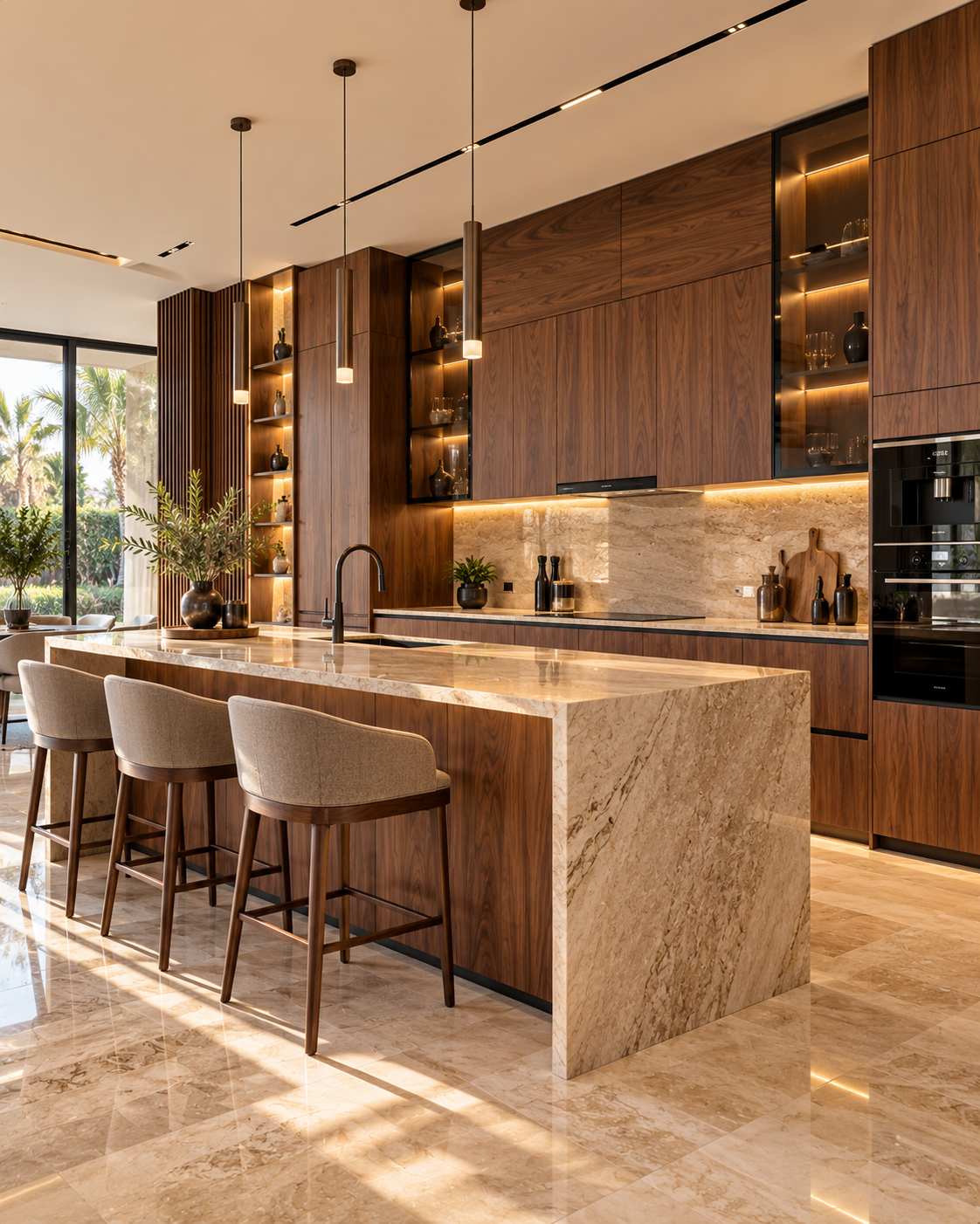 Cuisine en bois sur mesure haut de gamme Home & Sofa Casablanca