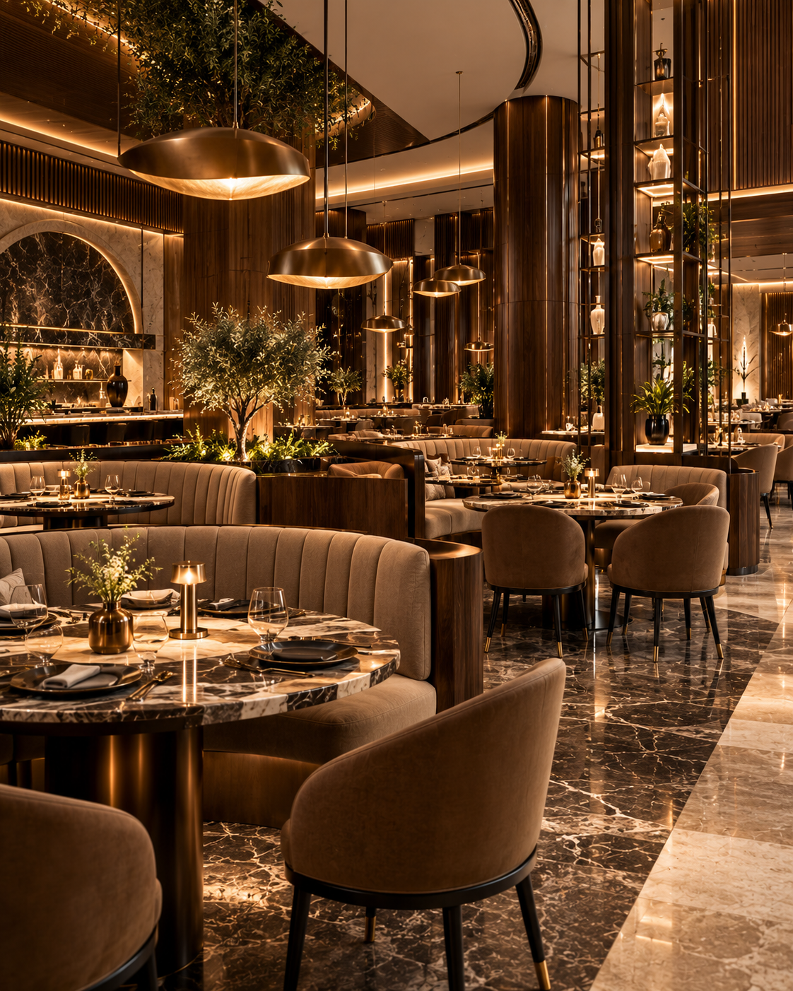 Design et aménagement intérieur de restaurant sur mesure