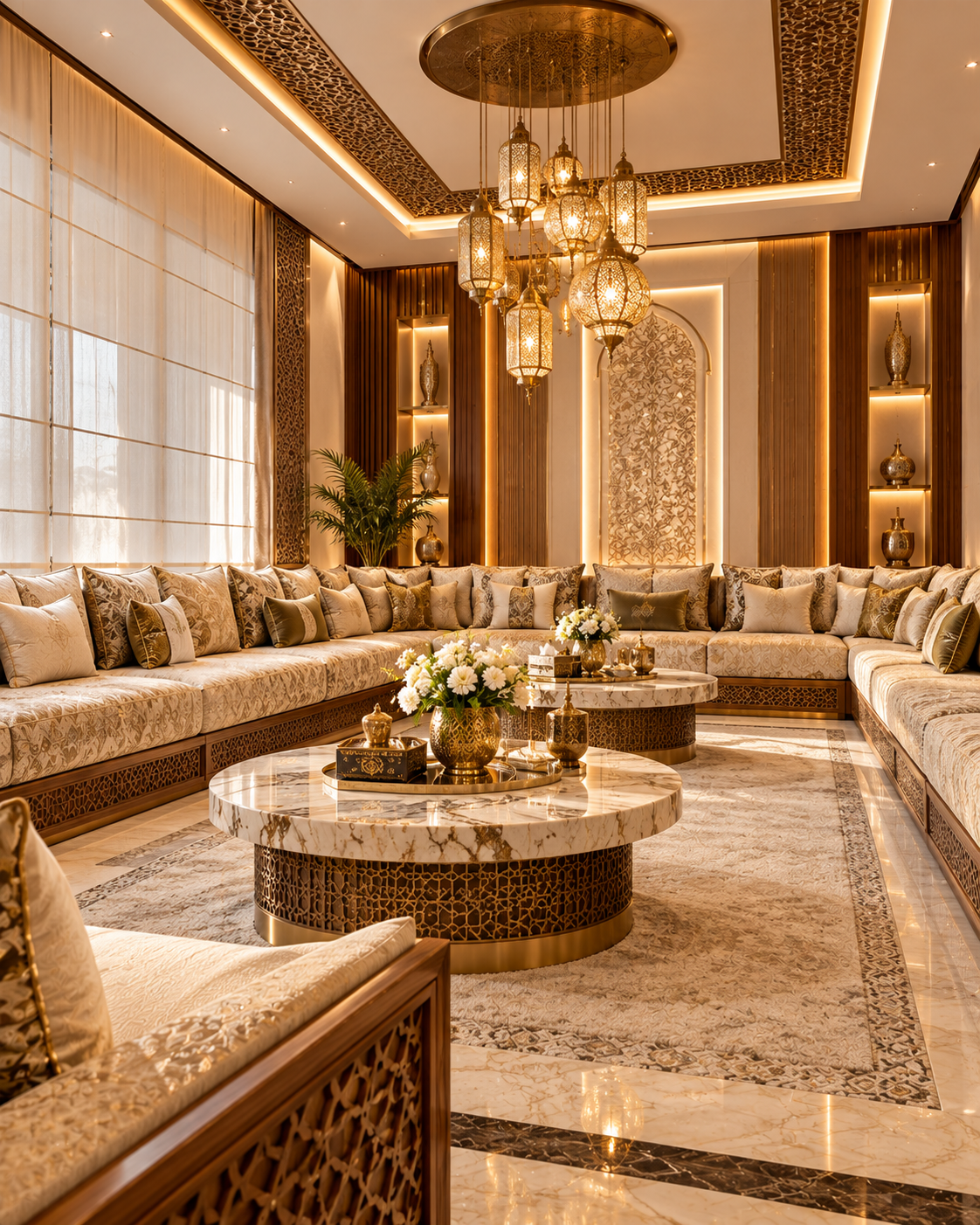 Salon marocain contemporain sur mesure Home & Sofa